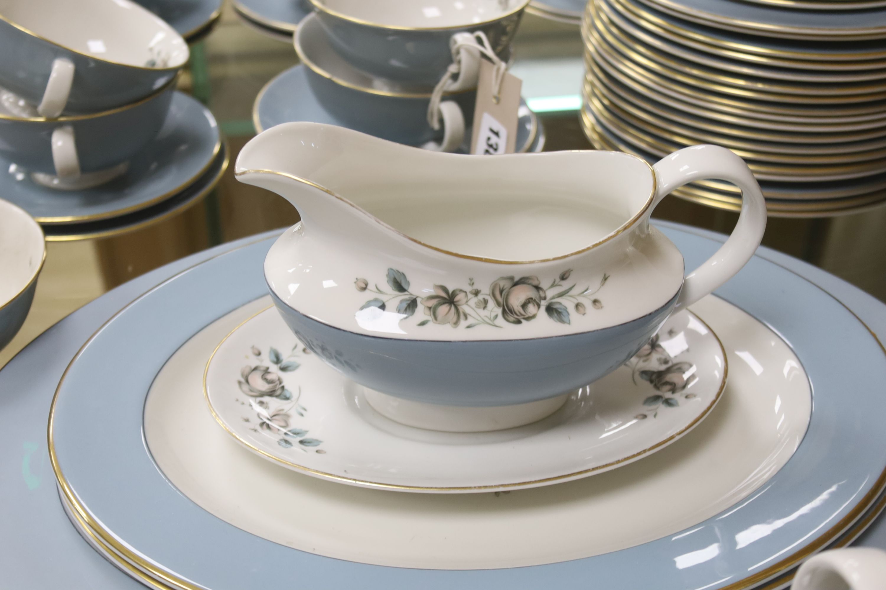 A Royal Doulton 'Rose Elegans' pattern part dinner service, (approximately 100 pieces)